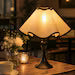 Petal Table Lamp – Romantic Bedside Lamp with Fabric Shade, Retro Artistic Accent Light for Bedroom & Home Decor