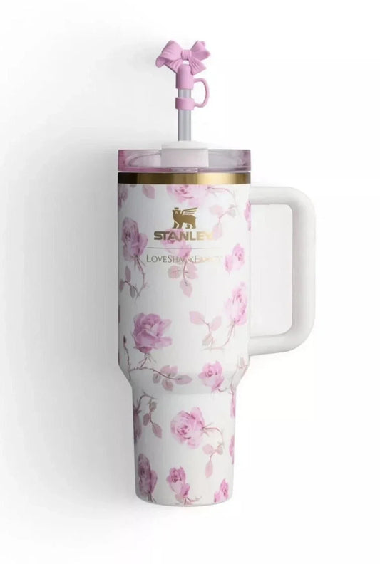 Stanley x LoveShackFancy Rosa Limited Edition 40 oz Quencher Tumbler with Gift Box